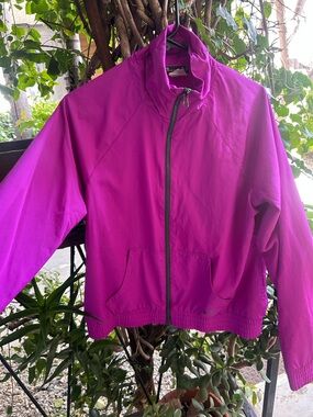 Under Armour Women's Bright Fuchsia Full-Zip Bomber Jacket
